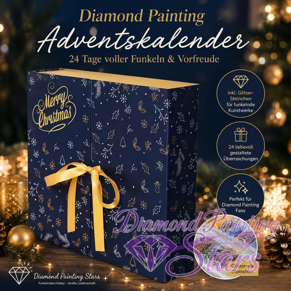 Diamond Painting Steinchen-Adventskalender mit AB und Fairy Dust Steinchen